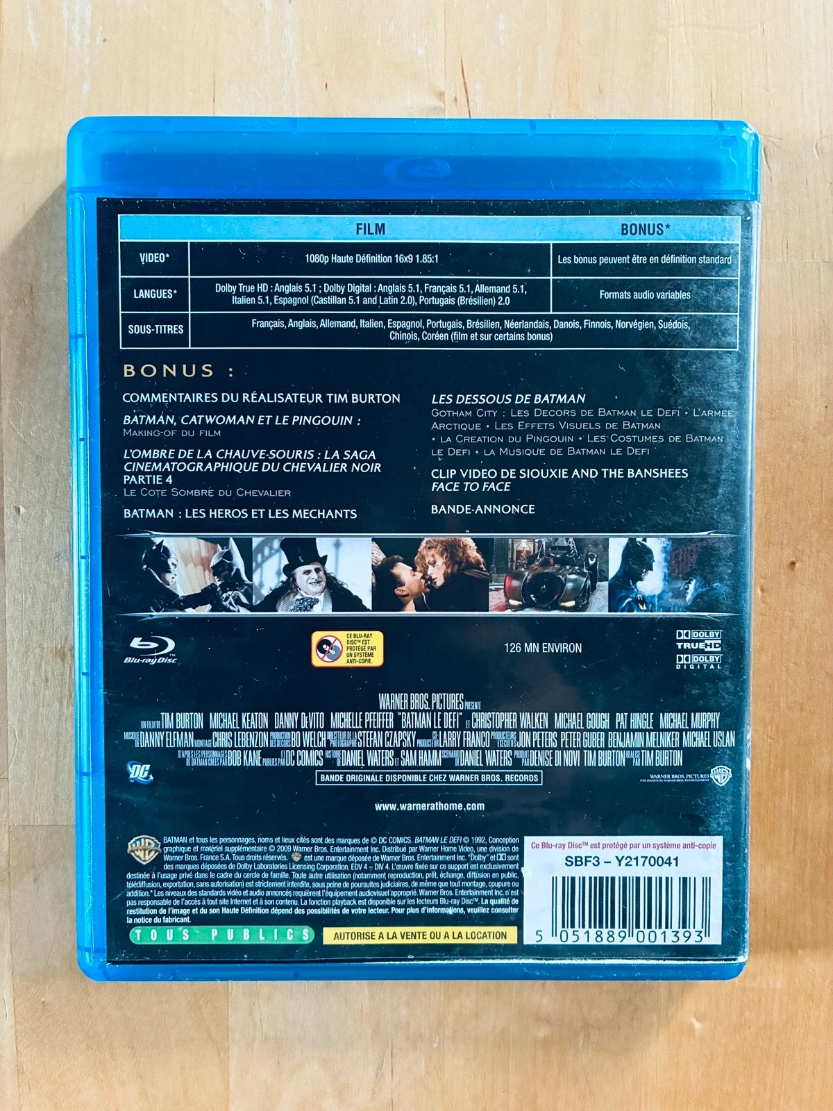 Blu-ray Batman El Desafío de Tim Burton. – photo 3